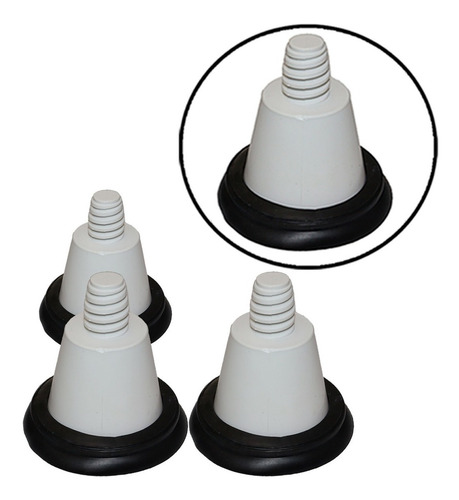 Pé Nivelador Brastemp Consul Kit 04 Pçs 5 6 7 8 9 10 11 12kg