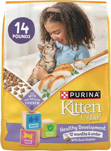 Alimento Seco Para Gato Con Nutritiva De Kitten Chow 14 Lb