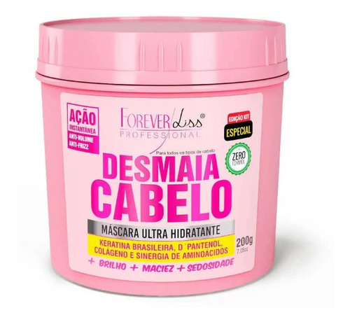 Máscara Ultra Hidratante Desmaia Cabelo Forever Liss 200g