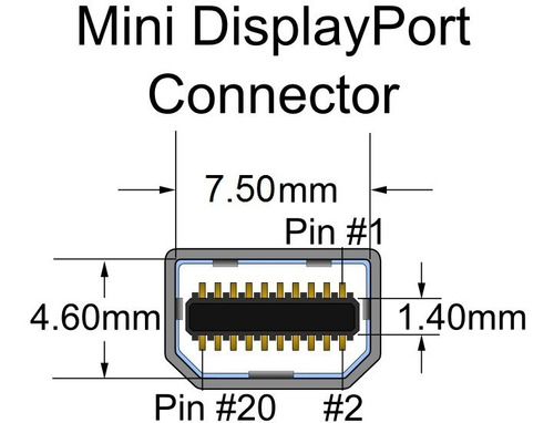 Imagen 3 de 3 de Cable Mini Dp A Dp