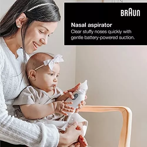 Braun Aspirador nasal eléctrico para recién nacidos, bebés y niños pequeños