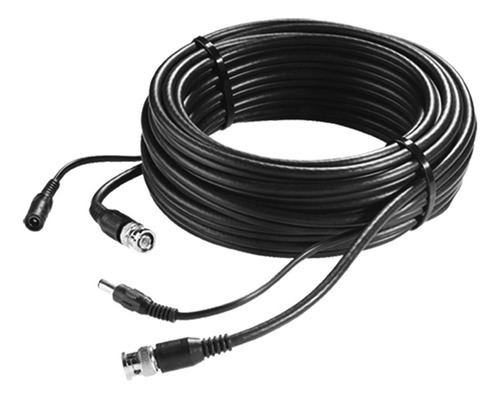 Rollo Cable 15m. Bnc Y Plug Alimentacion Cámaras Cctv