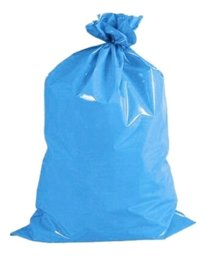 Saco De Lixo Azul 60l Pacote Com 100