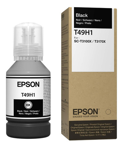 Botella Epson T49h Negro T49h120 140ml Epson T3170x