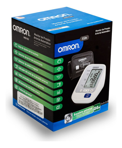 Omron Monitor De Presión Arterial De Brazo Hem-7130 Color Blanco