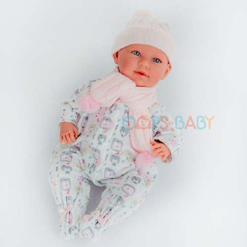 Imagen 4 de 10 de Muñeca Real Mimi Llorona, Cambiador 42cm Bebe Reborn Llorens
