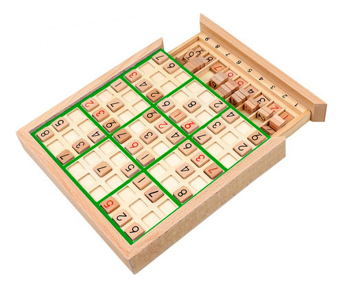 Juego De Mesa De Sudoku De Madera Jiugongge Toys Para Jugar