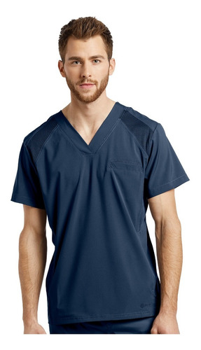 Top Médico Clínico Fit 2266 Azul Marin Whitecross Youniforms