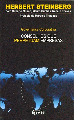 Governança corporativa, de Steinberg, Herbert. Editora Gente Livraria e Editora Ltda., capa mole em português, 2008