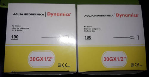  Agujas HiPodérmicas 30g X