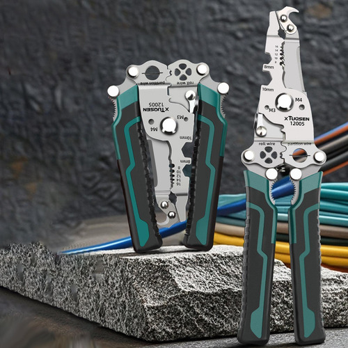 Alicates Cortadores De Cables Pelacables Plegables Cortador