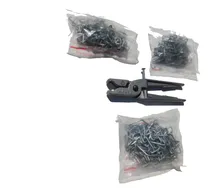 Comprar Pinza Para Grampas De Aluminio + 300 Grampas Chanchos Cerdos   