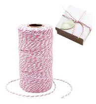 Comprar Hilo Algodón Bicolor Baker Twine X 50 Metros Carrete Colores Color Rosa
