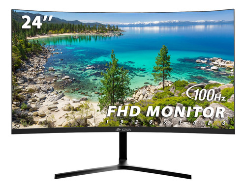 Monitor Curvado De 24 Pulgadas Fhd 2800r 75hz Bisel Estrecho