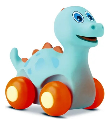 Auto Dinosaurio Soft 10 Cm Con Rueditas Divertoys Ik