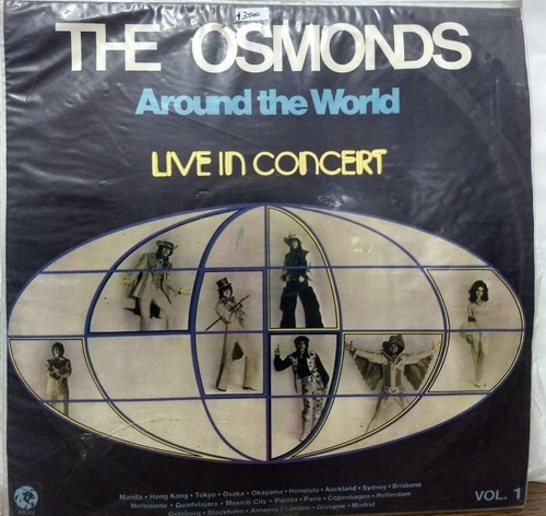 The Osmonds- Arround The World- Live In Concert Lp 