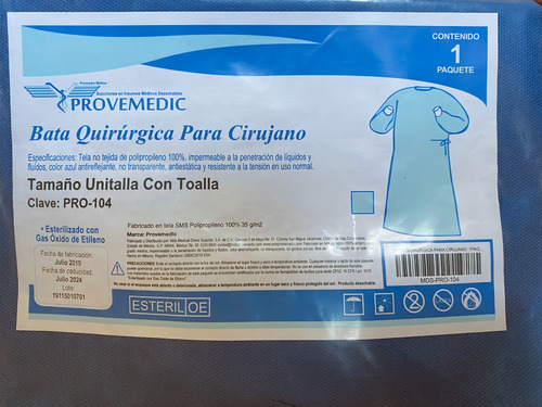 Bata Quirúrgica Para Cirujano
