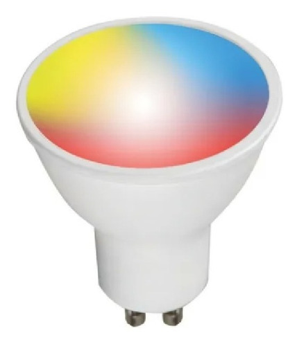 Lampara Led Smart Dicroica Rgb Wifi Gu10 5w Tbcin Color de la luz AMARILLO, BLANCA, RGB