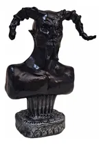 Comprar Diablo Lucifer En Busto Negro Satanas 14 Cm Resina + Oracion