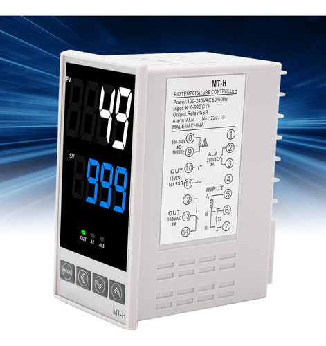 Pid Kit De Controlador De Temperatura, Alta Tensión 100acv A