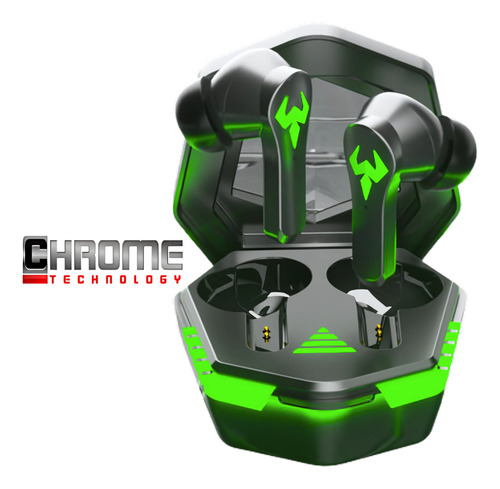 Fone Bluetooth 5.3 Stereo Gamer Sem Fios Led Compatível Samsung Xiaomi Motorola Android Ios Pro Esporte Academia Chrome Technology