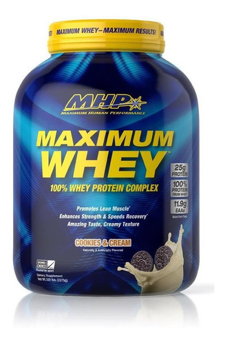 Maximum Whey (2275g) - Maximum Human Peformance (mhp) Sabor Cookies & Cream