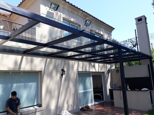 Pergola Techo O Domo Vidrio Templado