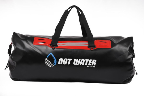 Bolso Trasero Para Motos Estanco 60 Litros Impermeable Color Rojo