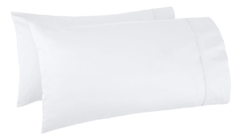 2 Fundas De Almohada King Size Blancas Algodon