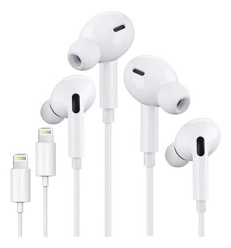 Auriculares 2 Con Conector Lightning Micrófono Incorporado