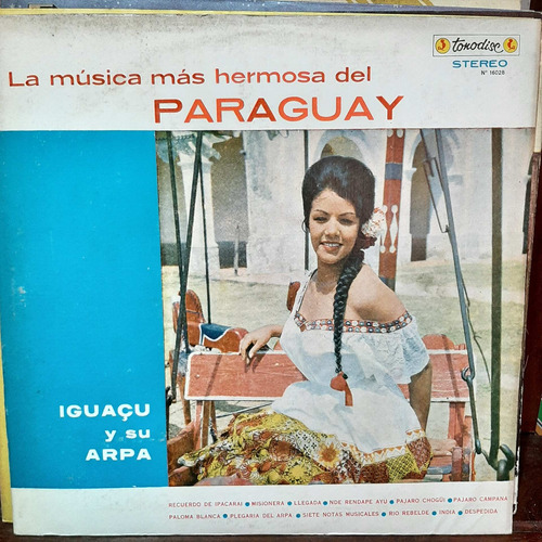 Vinilo Iguacu Su Arpa La Musica Mas Hermosa Del Paraguay F2