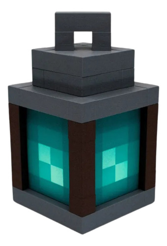 Lampara Minecraft (24 Cm) Marrón Claro Celeste