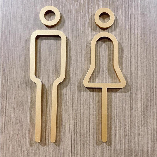 Letrero De Baño Acrílico, Símbolos De Puerta De Baño,