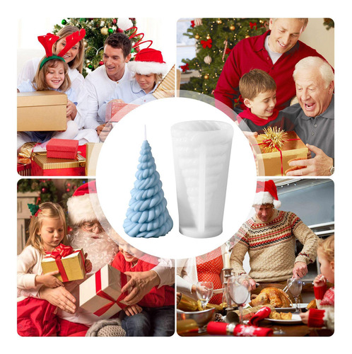 Molde De Silicona Para Árbol De Navidad Vela De Molde De Sil