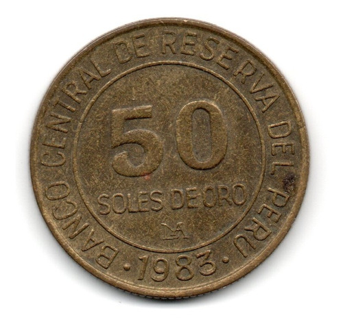 Peru Moneda 50 Soles Año 1983 Km#273