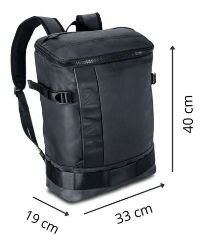 Imagem 1 de 1 de Mochila De Costas Hayup Preta Com Capa Protetora Impermeável