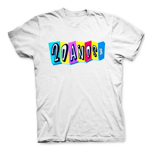 Playera Blanca 20 Años - Hombre