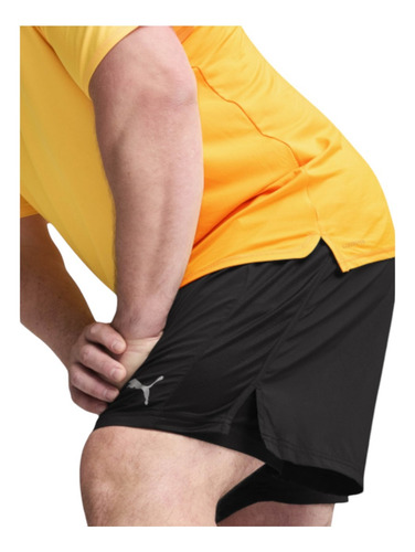 Short Puma Hombre Run Fav Velocity Woven 2in1 Negro Running