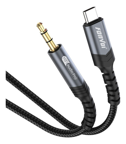 Fonvoi Tipo C A 3,5 Mm Aux Cord(4ft) Hi-fi Stereo Usb C A Au