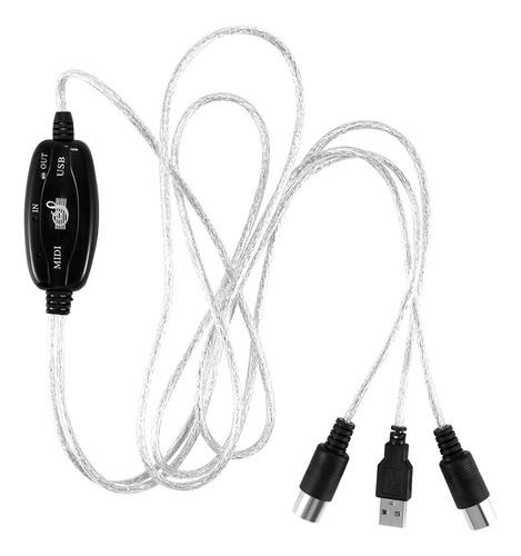 Adaptador De Cable Midi De Entrada/salida Usb Para Pc A Tecl