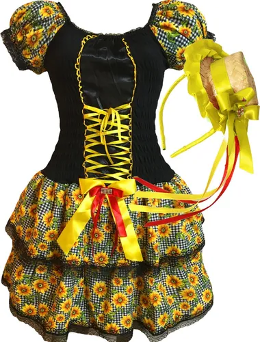 Vestido de quadrilha cheap adulto mercado livre
