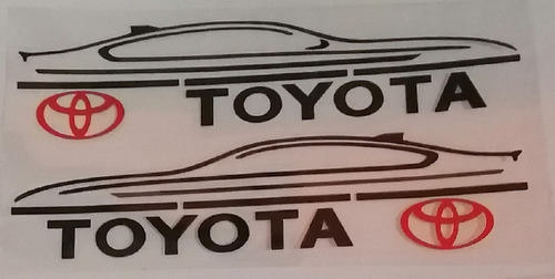 Sticker Adhesivo + Cepillo De Limpieza Toyota