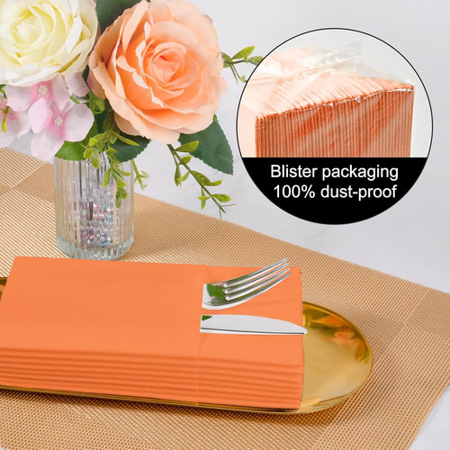 Servilletas Desechables De Papel Con Bolsillo Para Cubiertos