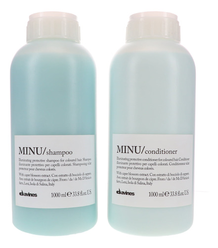 Davines Minu Illuminating Shampoo 33.8 Oz & Davines Minu Ill