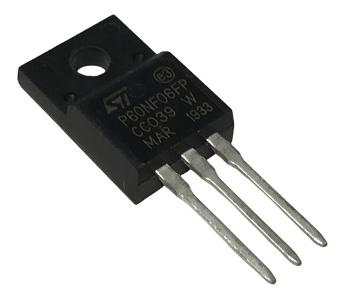 3 Unidades Stp60nf06fp Mosfet Stp 60nf06 Fp To220f 30a 60v