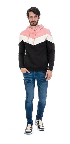 Imagen 4 de 6 de Sudadera Cerrada Moda Hombre Con Capucha