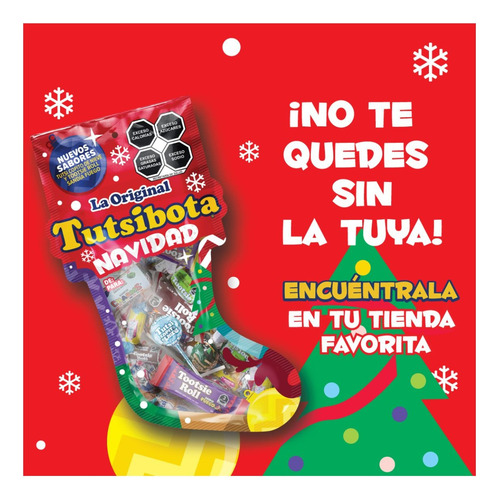 2 Botas Navideñas Tutsi Pop Dulce Surtido Tusibota 300g C/u