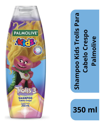 Palmolive Shampoo Kids Trolls para Cabelo Crespo 350ml