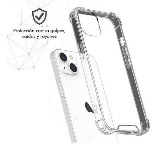 Imagen 3 de 10 de Funda Antishock Compatible iPhone 13 - Bordes Reforzados