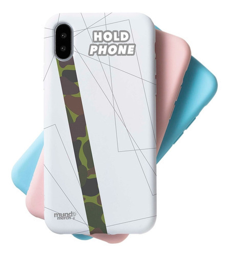 Fita Salva Celular Evita Quedas Diversos Temas Hold Phone Cor Camuflada Exercito